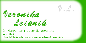 veronika leipnik business card